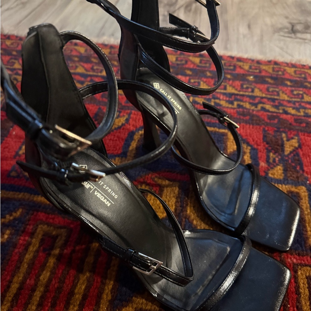 Gently worn black heels